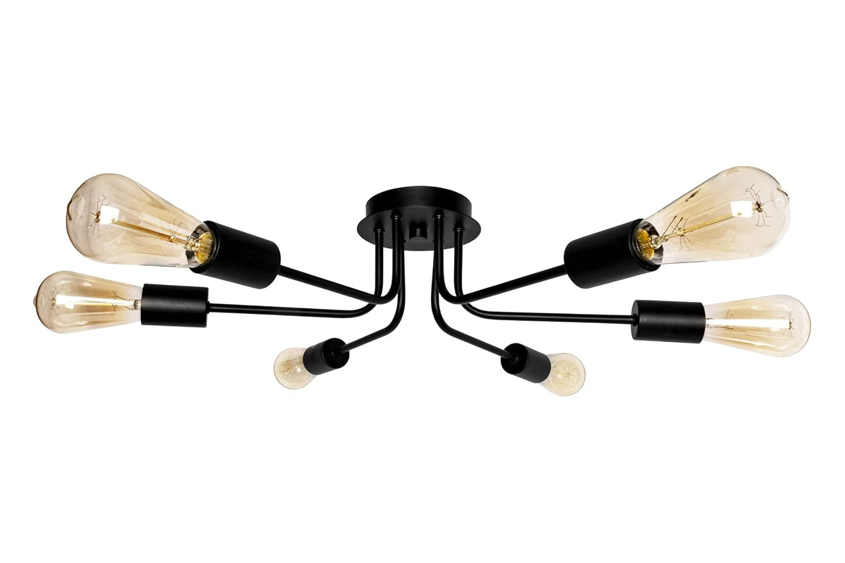 MAXXI MX-PF8071/N CANDIL DE 6 BRAZOS NEGRO