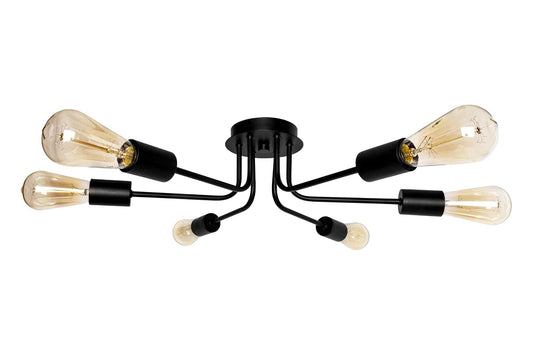 MAXXI MX-PF8071/N CANDIL DE 6 BRAZOS NEGRO