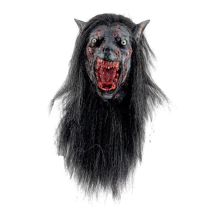 Black Wolf, Máscara de Hombre Lobo Bestia Sangrienta, Máscaras de Hombres Lobo Ideal para Disfraz de Halloween