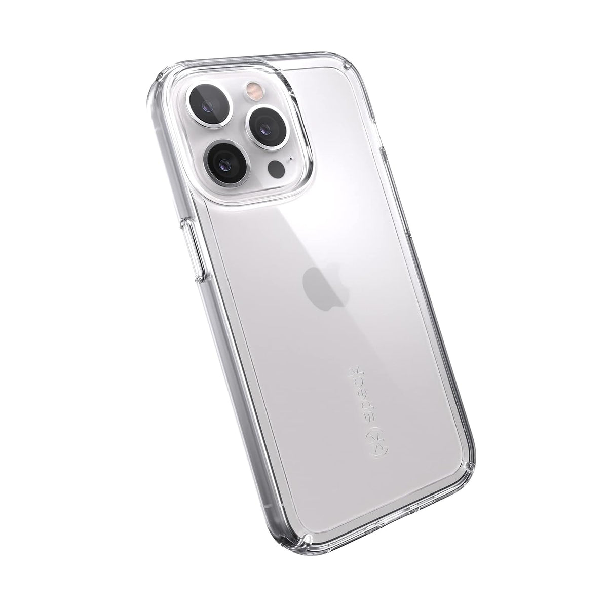 Speck MagSafe - Funda para iPhone 13 Pro, protección contra caídas y cámaras, Funda Transparente para teléfono, Compatible con Carga inalámbrica, Transparente