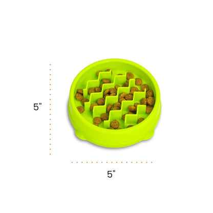 Petstages Kitty - Cuenco de alimentación Lenta para Gatos, Color Verde