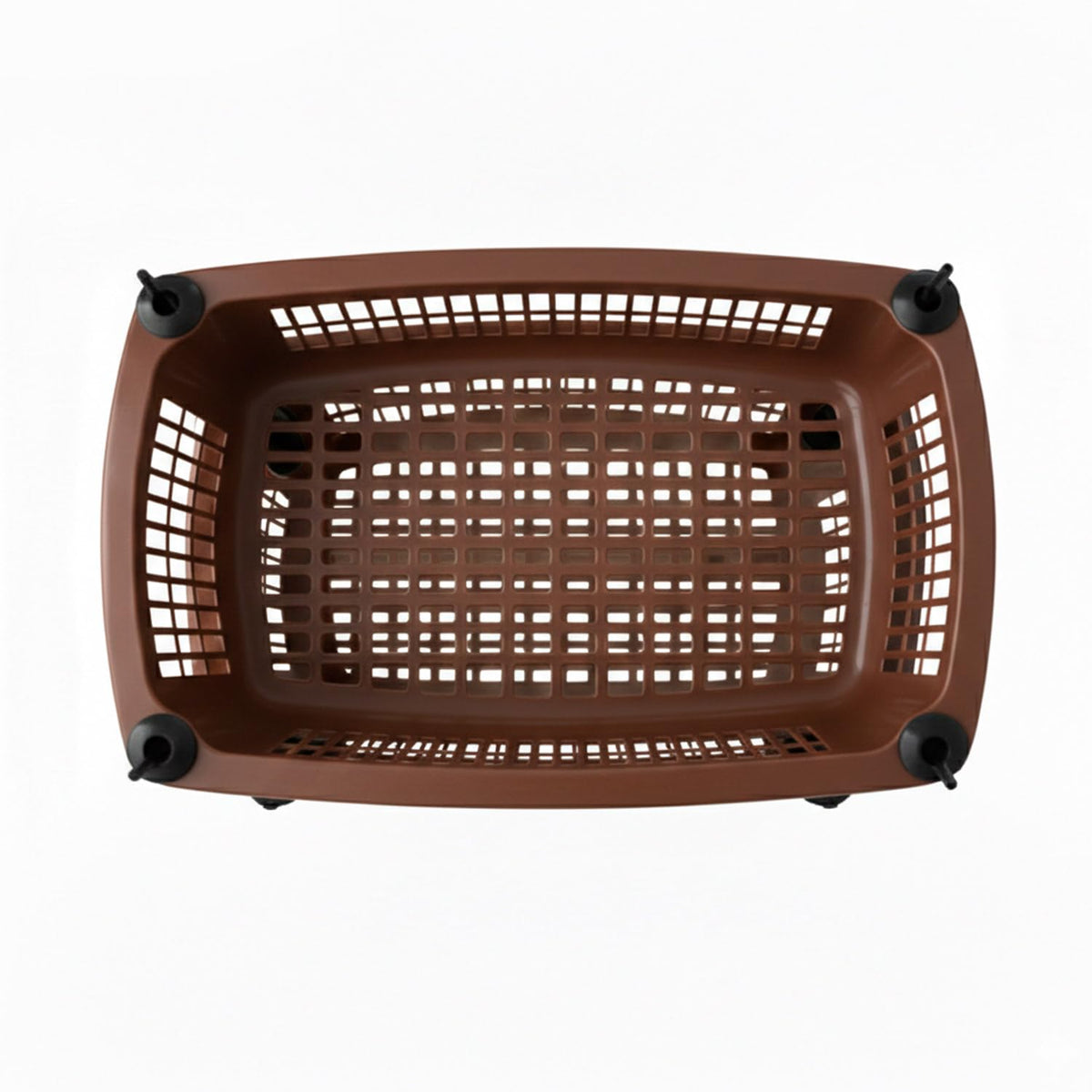 Guateplast Organizador de 5 Niveles Chocolate | Grande, canastillas ventiladas, estructura ligera y resistente, fácil armado