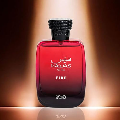 Hawas Collection - Hawas Fire by Rasasi for Men - 3.38 oz EDP Spray