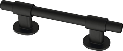 Franklin Brass Adjusta-Pull Tiradores Ajustables para Gabinete, Paquete de 5 - 1-3 - 8" to 4" (35mm - 102mm) - Mate negro
