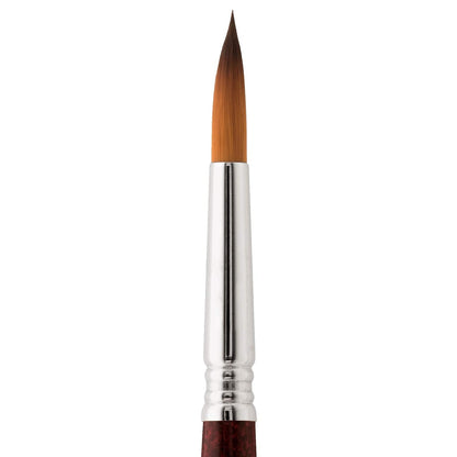 Speedball Art Products Escoda Prado Series - Pincel de pintura redondo de acuarela y acrílico de mango corto, tamaño 8, Sable sintético