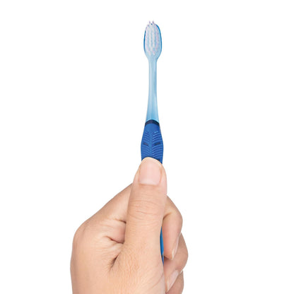 GUM Technique Deep Clean cepillo para polvo de dientes – Cabeza compacta, cepillos de dientes suaves para adultos con cerdas suaves sensibles, 1 unidad (paquete de 6)