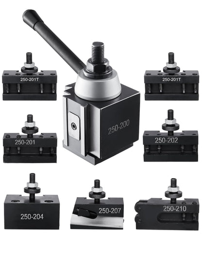 VEVOR Juego de Postes de Herramientas Cambio Rápido para Torno 6 Piezas - 8 piezas - 10-15inch