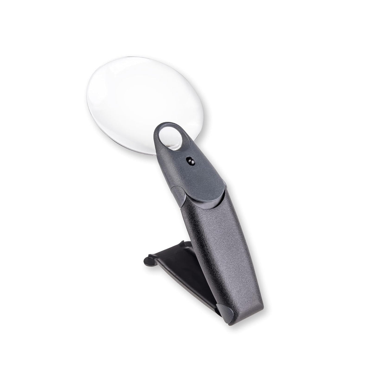 Carson Freehand Lupa de Mano de 2.5X con luz LED o Manos Libres con Lente de Punto de 5.5X (FH-25), Gris