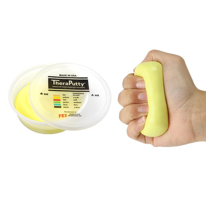 CanDo Theraputty Masilla Terapéutica Antimicrobiana para Manos - X-Soft - Amarillo