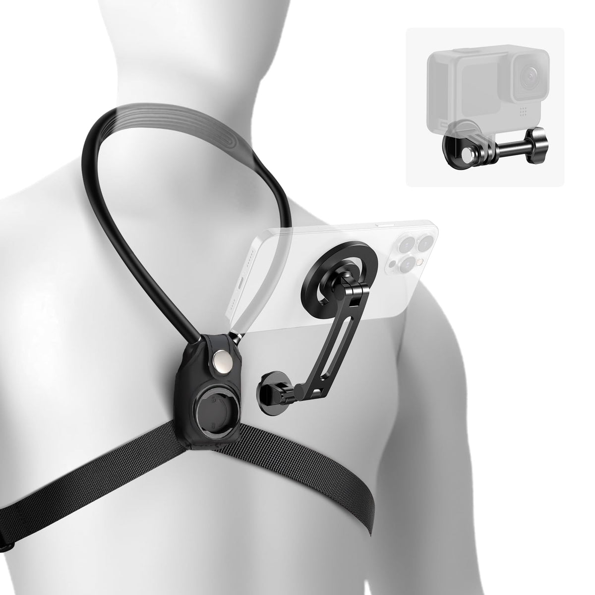 Neewer Soporte Magnético de Cuello para Cámara de Acción - GP26