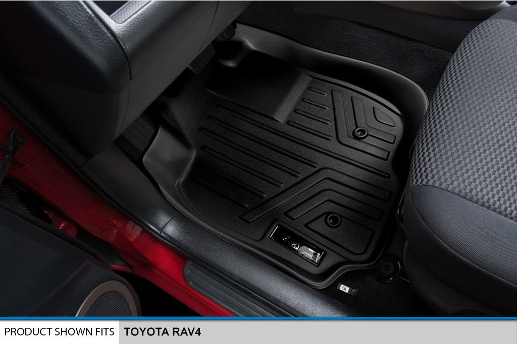 SMARTLINER - Juego de Alfombrillas de 2 Filas para Toyota RAV4 2006-2012