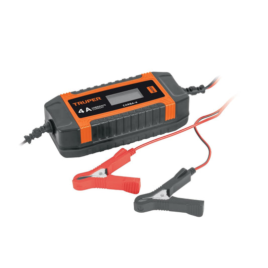 Truper CARBA-4, Cargador/Mantenedor de 4 A para Baterías de 6V/12V