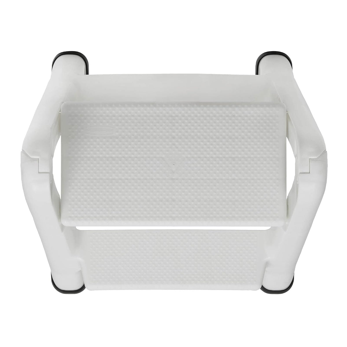 Rubbermaid EZ Step Taburete Plegable, 2 Pasos, Blanco