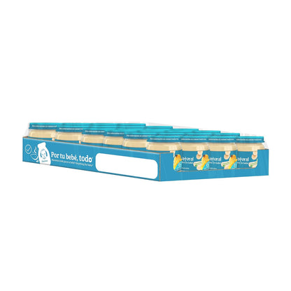 Nestlé Baby Me Papilla GERBER Cosecha Natural Etapa 2 Platano 113 g, Paquete de 24