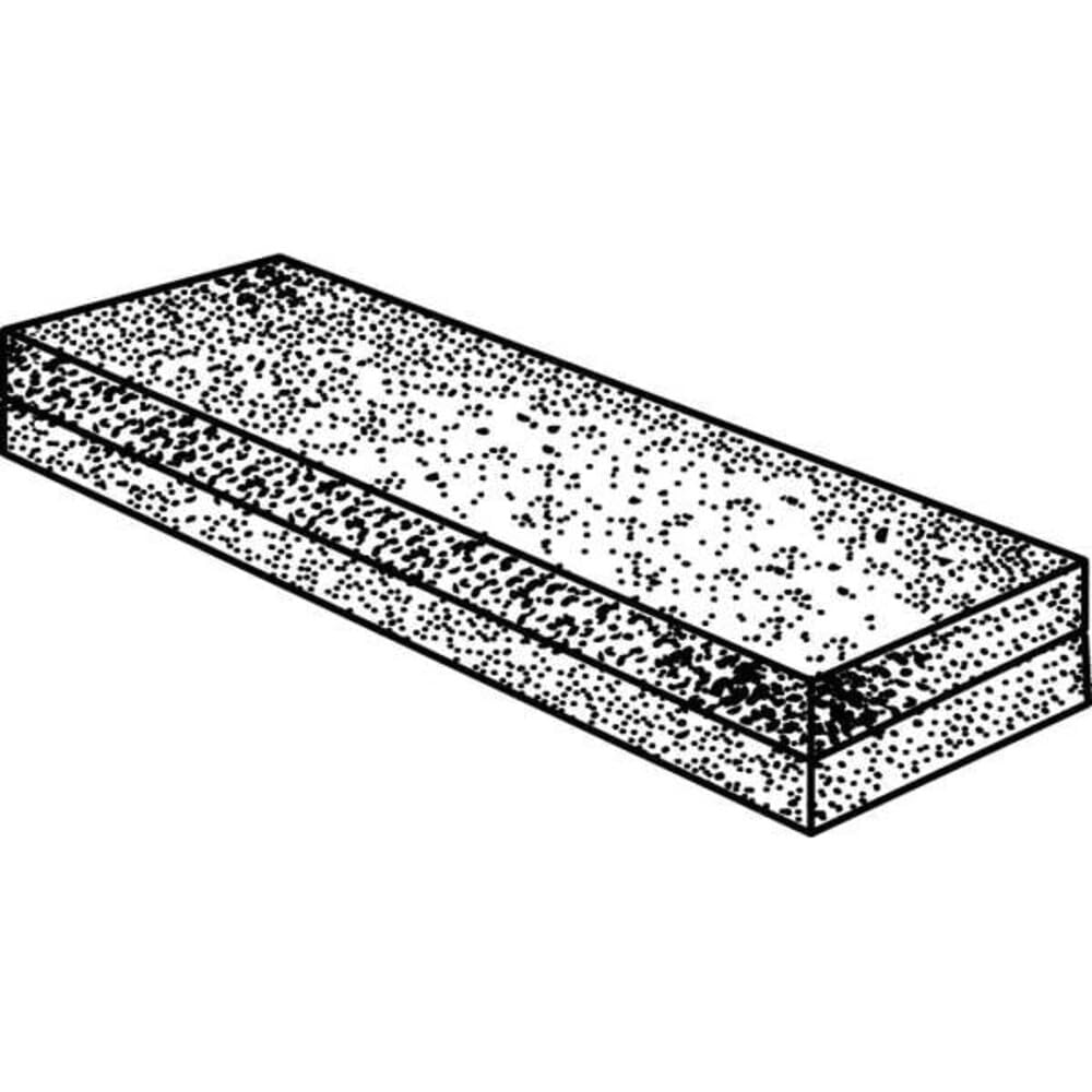 Piedra de banco abrasiva de grano combinado Norton, óxido de aluminio, 6 de largo x 2 de ancho x 1 de alto de Norton Abrasives - St. Gobain
