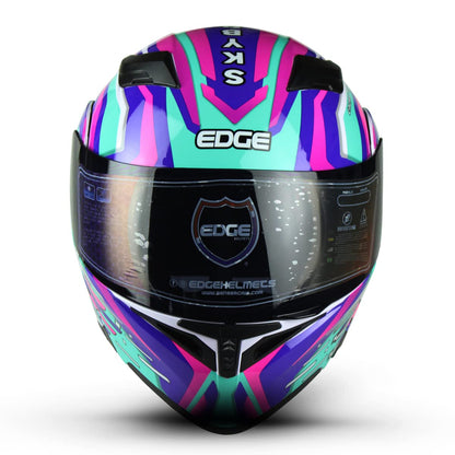Casco Motocicleta Completo ABATIBLE Marca Edge - Boss - Cerrado Visor ANTIVAHO Certificado Dot Moto Moto Casco Cascos…