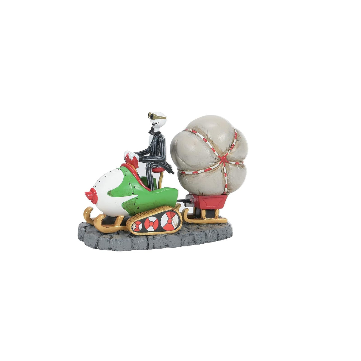 Department 56 Disney The Nightmare Before Christmas Village Accessories Figura de Gato en Trineo, 1.57 Pulgadas de Alto x 1.11 Pulgadas de Ancho x 2.5 Pulgadas de Largo, Multicolor
