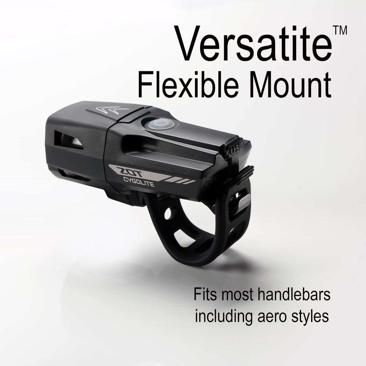 Cygolite Zot Luz de Bicicleta 450 Lúmenes | Compacto, Faro Recargable USB, 8 Modos, IP67 Resiste Agua, Para Carretera Transporte