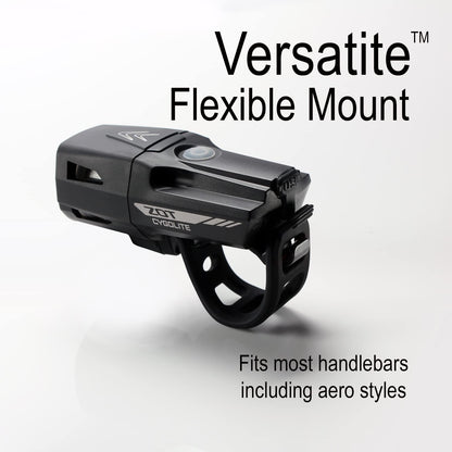 Cygolite Zot Luz de Bicicleta 450 Lúmenes | Compacto, Faro Recargable USB, 8 Modos, IP67 Resiste Agua, Para Carretera Transporte
