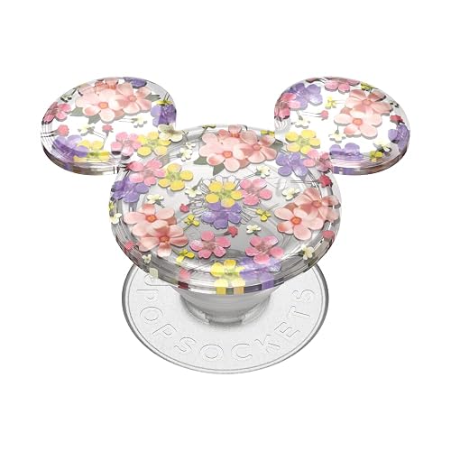 PopSockets - Soporte calcomanía para teléfono, diseño de Flores en Cascada | Sujeción cómoda y segura, anticaídas, atril, Disney, Mickey Mouse, Minnie, para iPhone/iPad/Kindle/Android