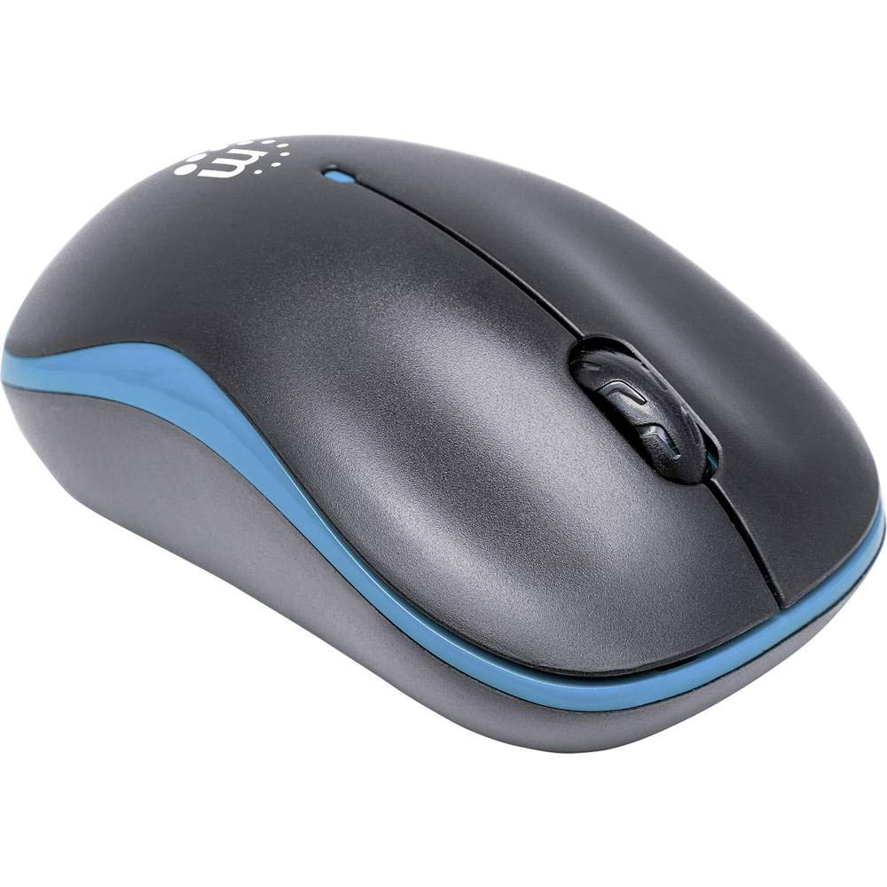 Manhattan MS-1234 Mouse Inal. Optico "Success" Negro/Azul,