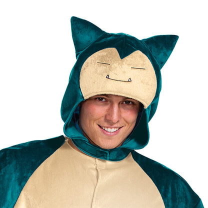 Disfraz de Snorlax, disfraz oficial de Pokemon clásico para adultos, talla L/XL, azul