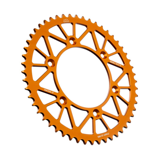 JT Sprockets Pinon Trasero 7075 T6 de 52 Dientes JTA897.52ORG, Naranja