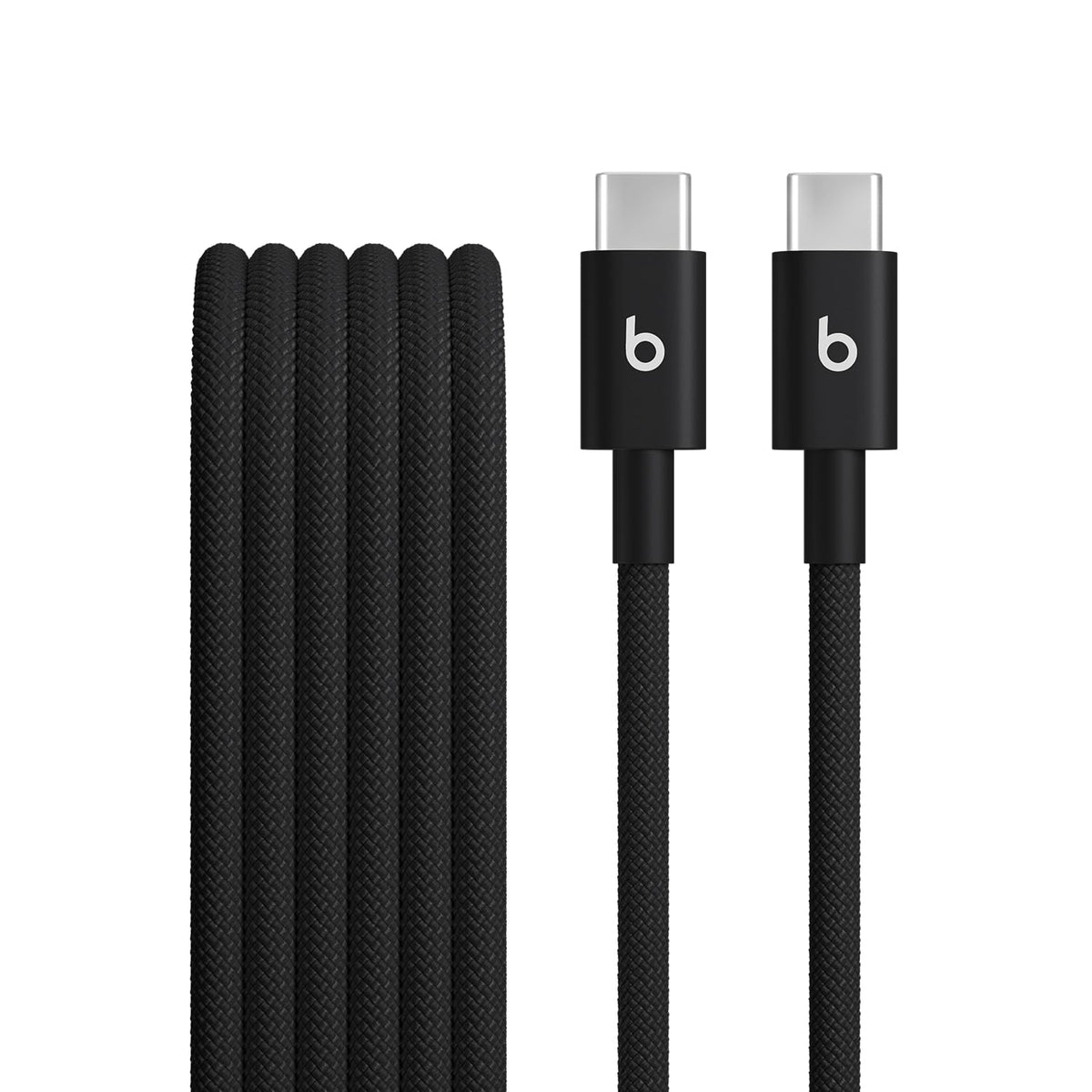 Beats Paquete de 2 Cables USB-C a USB-C Trenzados, 1.5 m - Negro eléctrico - (1.5 m)