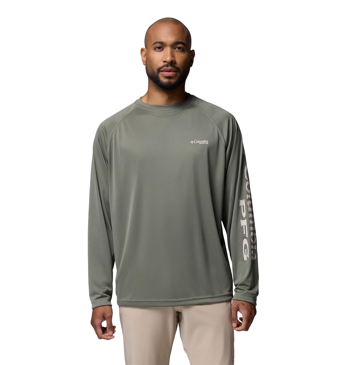 PFG Terminal Tackle Heather Camisa de Manga Larga para Hombre - G - Logotipo de Cypress - Dark Stone