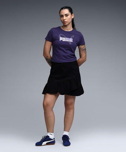 Puma ESS Logo Lab Metallic tee Playera Sportstyle Core
