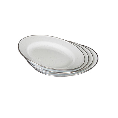Stansport 24-Piece Enamel Camping Tableware Set