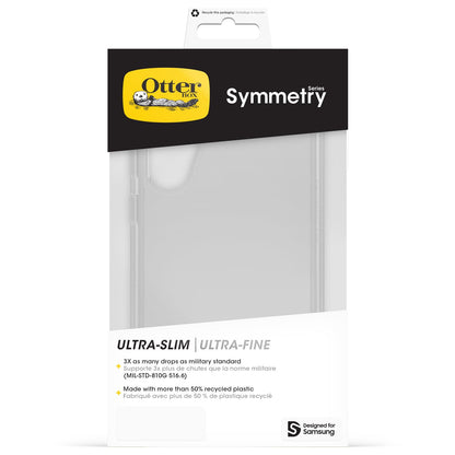 OtterBox - Funda Transparente para Galaxy S23 FE Symmetry Series – Transparente, Ultra Elegante, Compatible con Carga inalámbrica, Bordes elevados Que protegen la cámara y la visualización (la Unidad