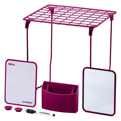 LockerMate Kit Organizador de Casillero, 7 Piezas - Rosado