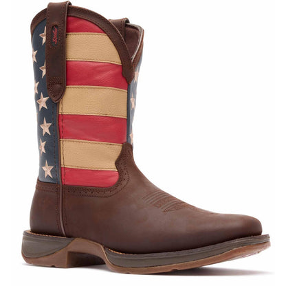 Durango Bandera rebelde para hombre café Db5554 Botas vaqueras tradicionales para hombre