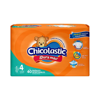 Chicolastic Classic Pañales 160 Pañales, Baby Diapers Boys, Verde (Green), Talla 4 Paquete De Paquete De