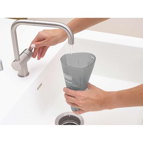 Black + Decker Aspiradora compacta de Mano con batería de Litio 2 Ah, Color Gris, Blanco (Powder White), 1