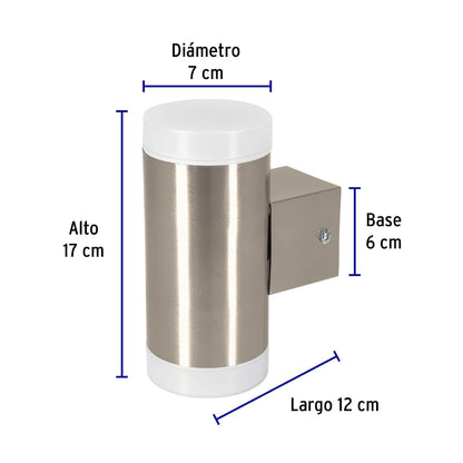 Volteck Lait ARB-211L, Arbotante decorativo de LED 10 W 2 spots luz cálida