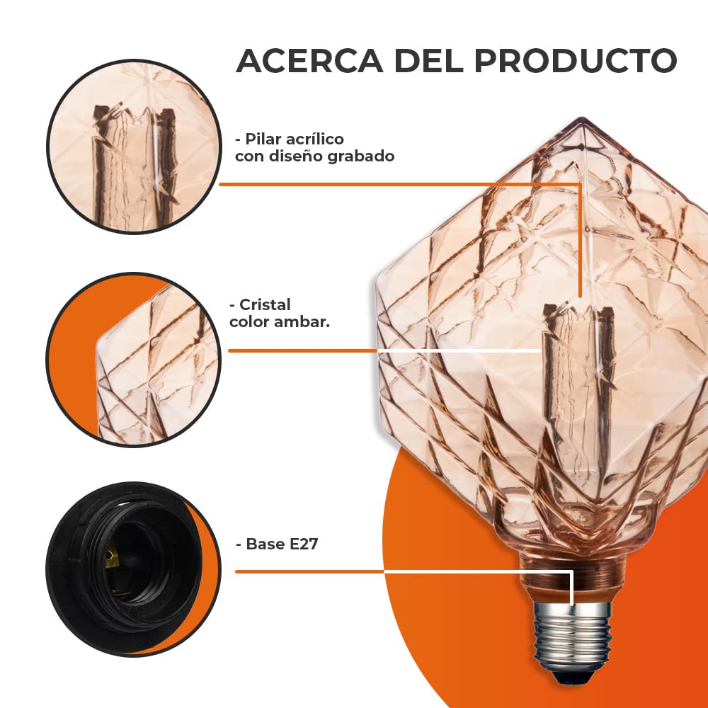 LAMP LED TIPO FILAMENTO 3W 2000K E27