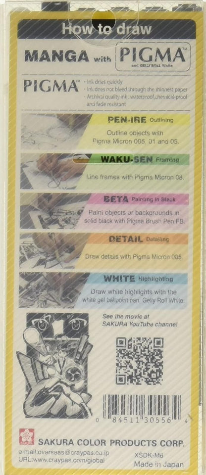 Sakura Set Pigma Para Manga 6 piezas