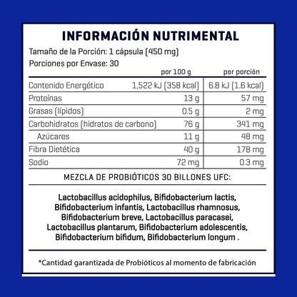 PROBIOTIX | 30 Billones de Probióticos | 10 Cepas | 30 Cápsulas