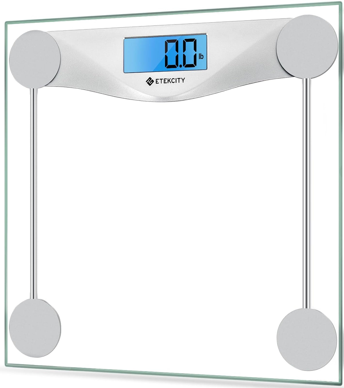 Etekcity Digital Body Weight Bathroom Scale With Body Tape Measure, Tempered Glass, 400 Pounds Scales