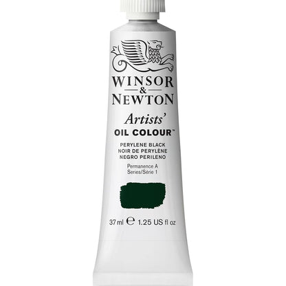 Winsor & Newton Artists' Oil Colour Pintura al Óleo Profesional, 37 ml - Tubo de 1.2 onzas - Negro (Perylene Black)