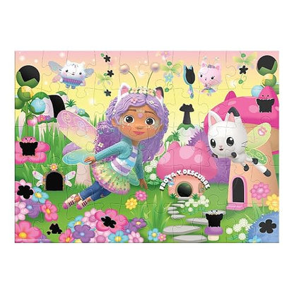 NOVELTY CORP Rompecabezas Frota Y Descubre Gabbys Dollhouse 50 Pzs