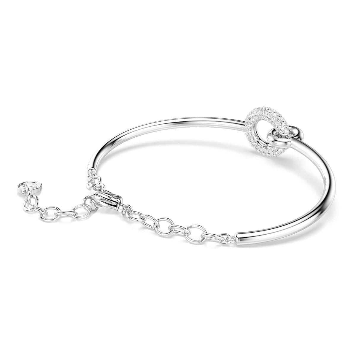 Swarovski Dextera Collection - Pulsera de corte redondo, color blanco