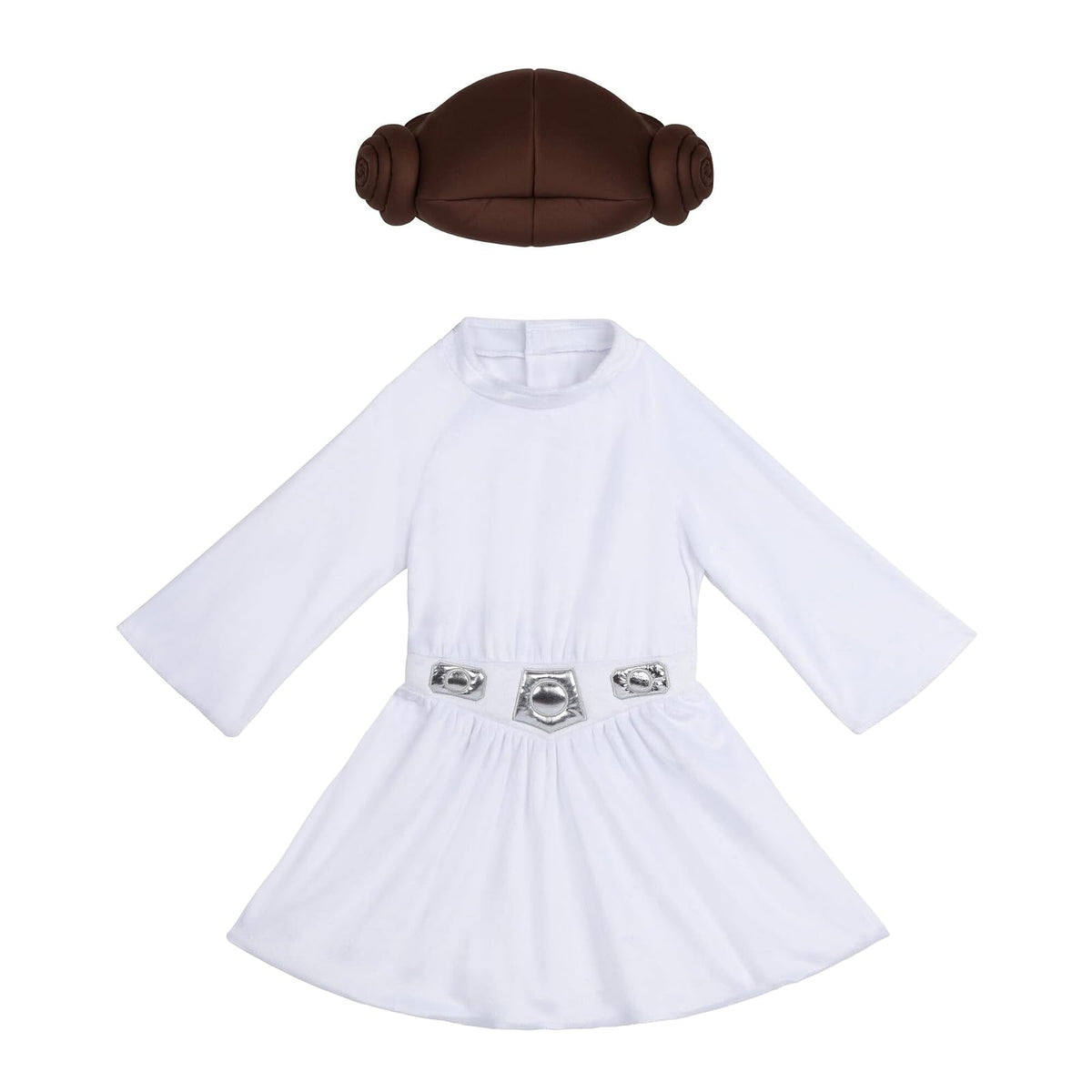 STAR WARS Princess Leia Infant Deluxe Costume - Tunic and Pants with Cap and Booties 12/18 Months