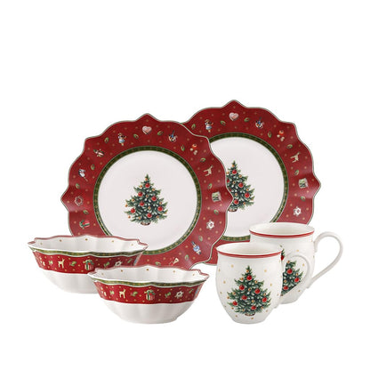 Villeroy & Boch Toy's Delight Juego de desayuno de 6 piezas para 2, rojo
