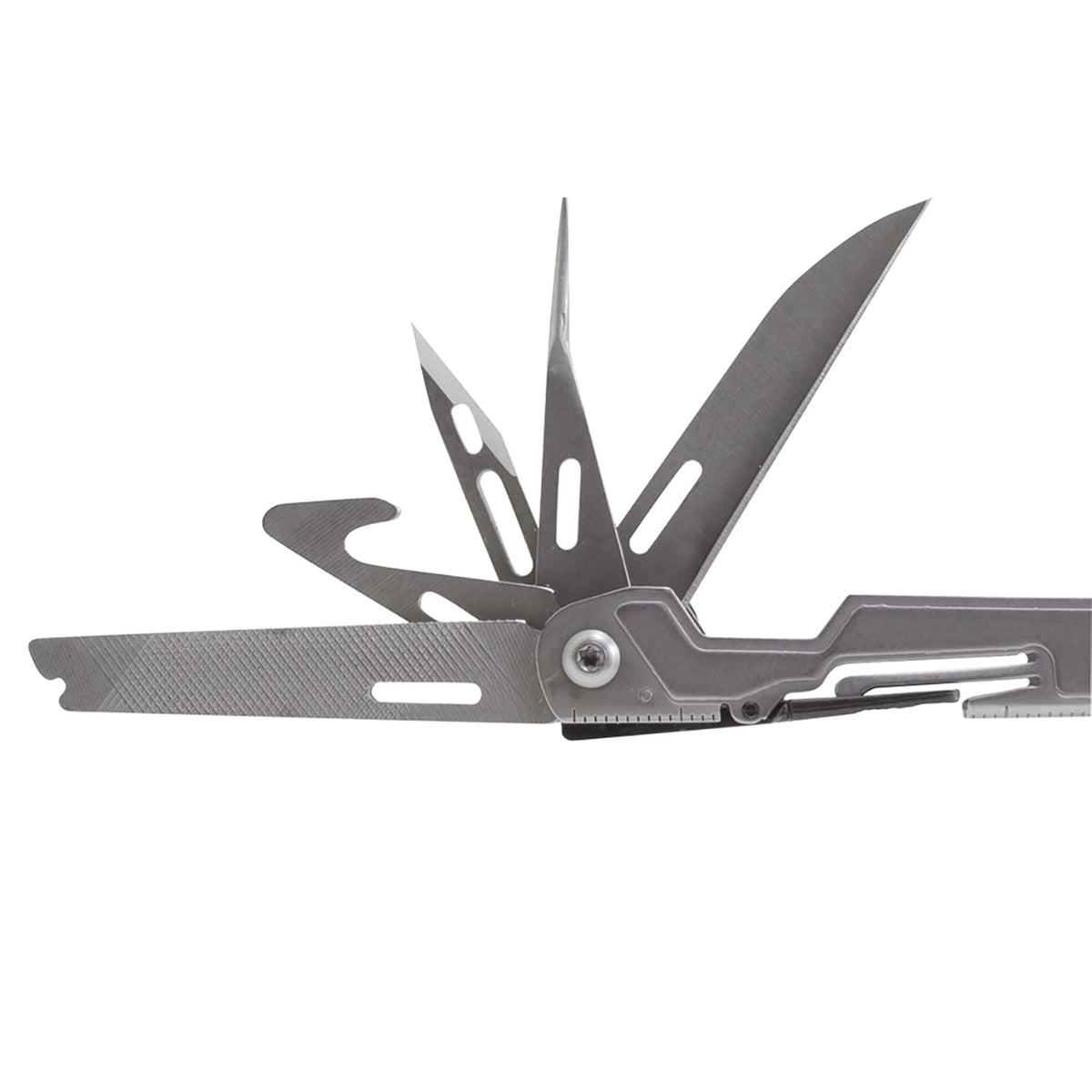 SOG PowerPint Mini Herramienta compacta de Acero Inoxidable | 18 Herramientas Ligeras Especiales y Pinzas Multiherramienta SOG Cuchillo de Bolsillo, Lavado a Piedra