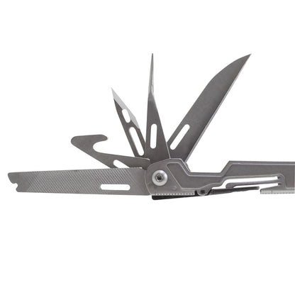 SOG PowerPint Mini Herramienta compacta de Acero Inoxidable | 18 Herramientas Ligeras Especiales y Pinzas Multiherramienta SOG Cuchillo de Bolsillo, Lavado a Piedra
