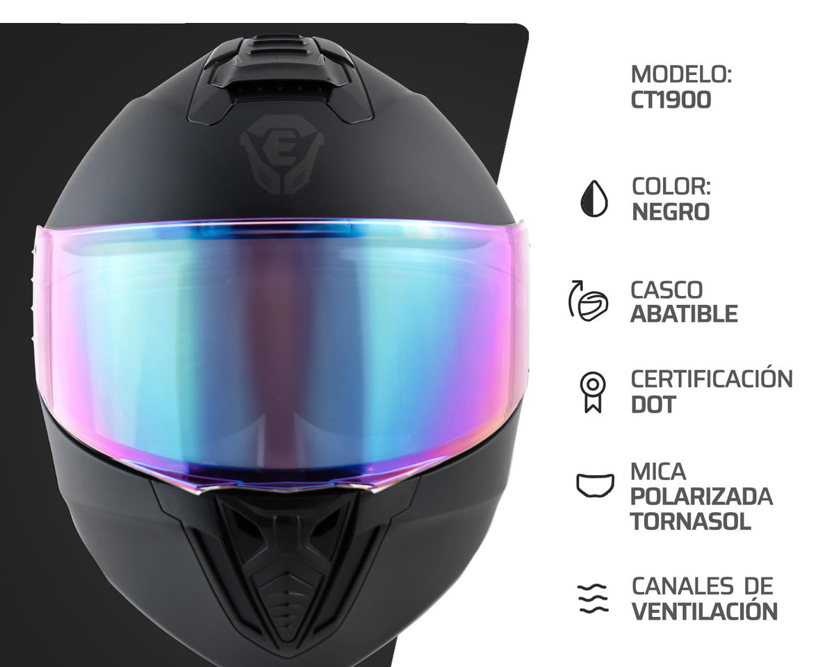 Exoskeleton Casco para Motocicleta NCT 1900 Abatible XL