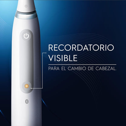 Oral B iO Series 4, Cepillo de Dientes Eléctrico, Cabezal Redondo, Sensor de Presión, Blanco